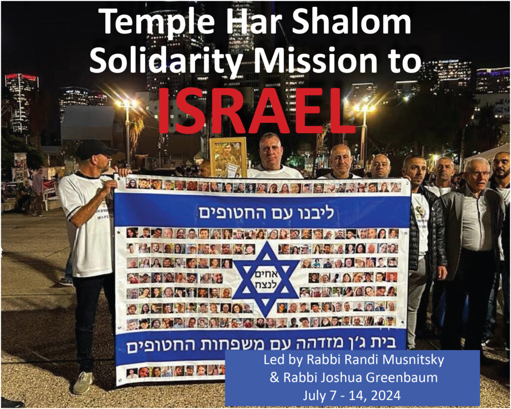 Temple Har Shalom Solidarity Mission to Israel Temple Har Shalom